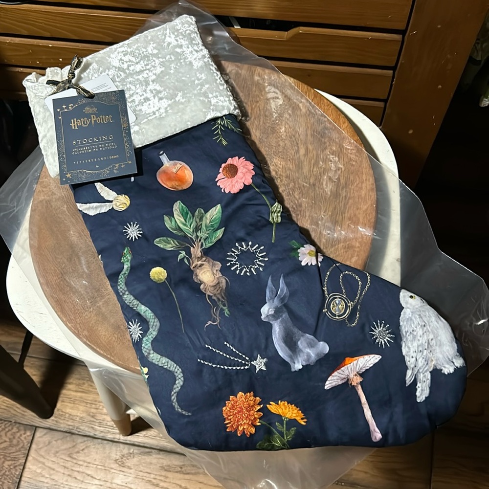 Pottery Barn Teen Harry Potter Herbology Stocking BNWT